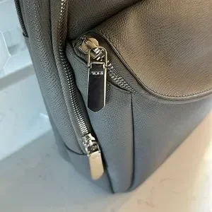 Tumi Sinclair Gray Leather Backpack Laptop Bag s_wp_6581b5661645f7d9d3e9fa4e.webp main image 4